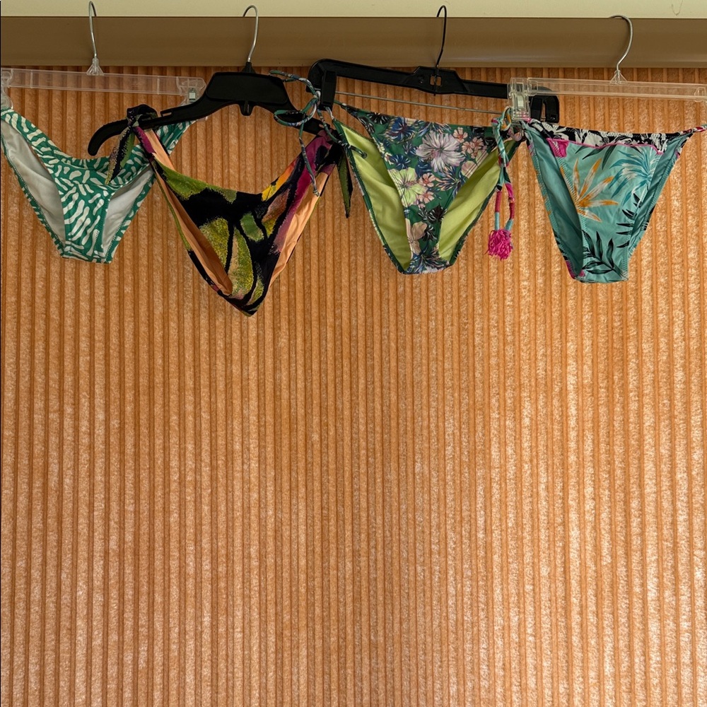 Colorful Bikini Bottoms Lot of Four